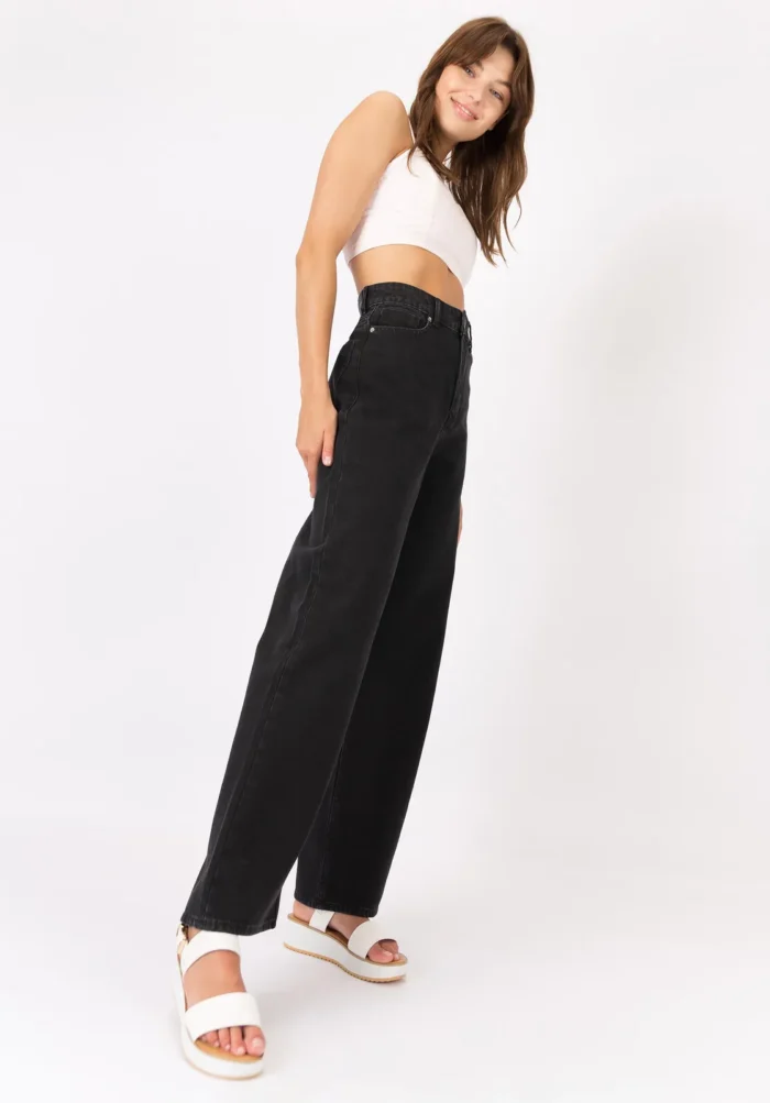 TIFFOSI WOMANS JEANS BONNYE HIGH WAIST BLACK - Image 3