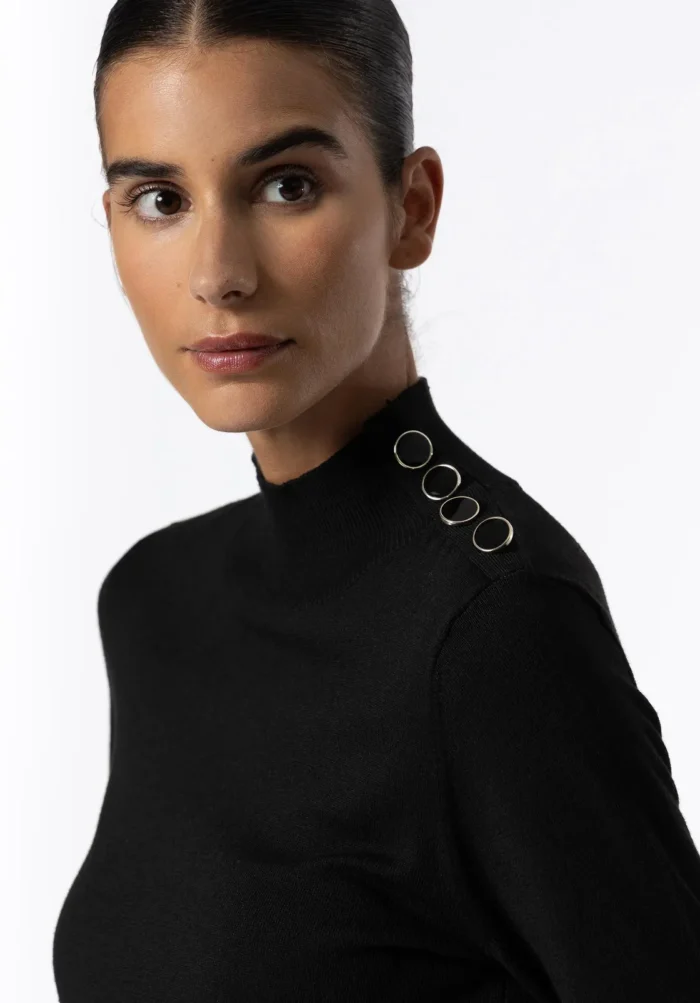 TIFFOSI WOMANS PULOVER BLACK BAUHAUS - Image 4