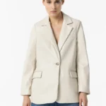 TIFFOSI WOMANS BLAZER BEIGE LEATHER