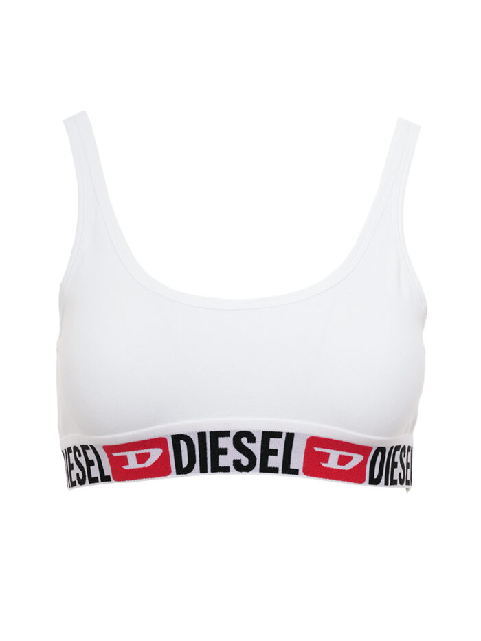 DIESEL Ufsb-Oriba  Ribbed bralette with logo band - Image 3