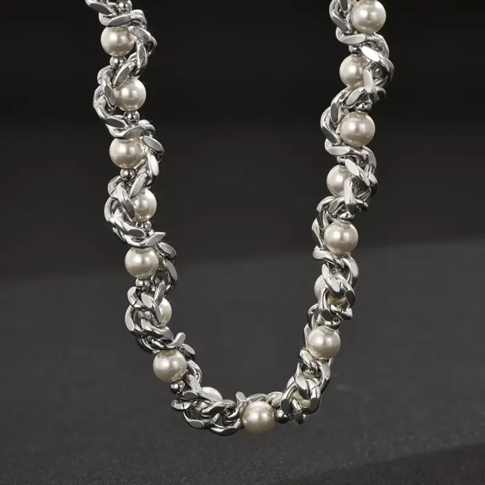 STAINLES STEEL CHAIN WITH PERLES - Image 2