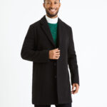 CELIO MENS KNITTED COAT FUBIAIS_BLACK