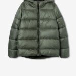 TIFFOSI WOMENS HODDED PUFFER JACKET GREEN