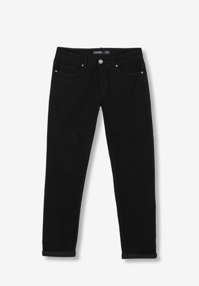 TIFFOSI MENS COMFORT FIT JEANS LEO BLACK - Image 4