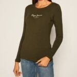 PEPE JEANS NEW VIRGINIA ΜΑΚΡΥΜΑΝΙΚΟ ΧΑΚΙ