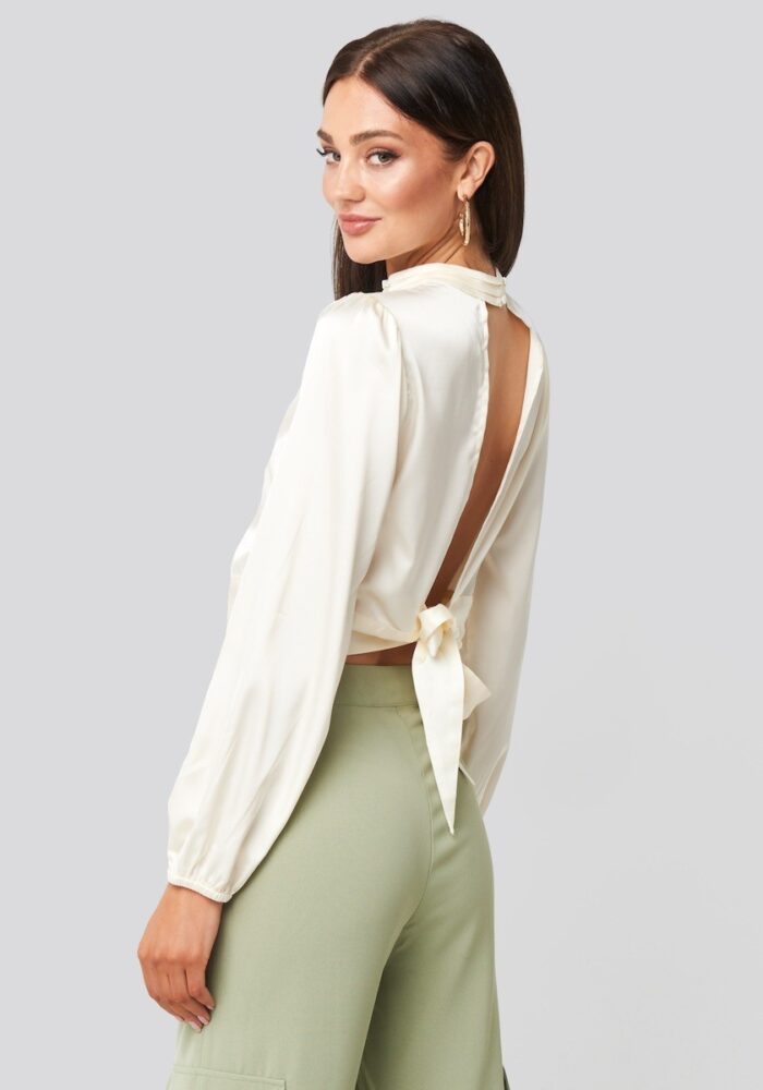 RUT&CIRCLE WOMANS AMY OPEN BACK BLOUSE - Image 2