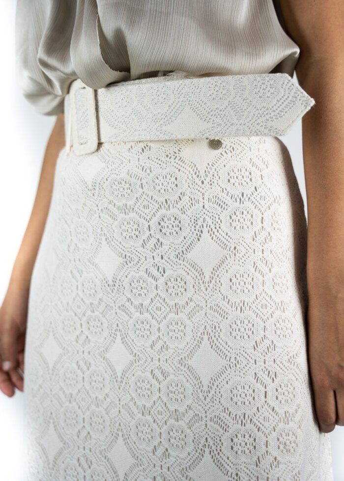 YES-ZEE WOMANS SKIRT WHITE MAXI - Image 3