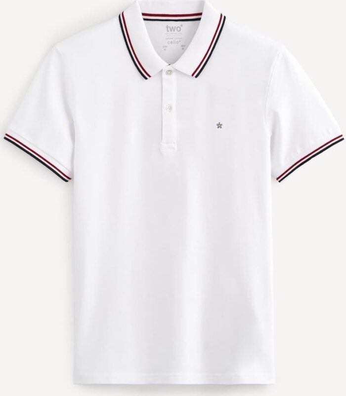 CELIO MENS POLO NECETWO BLANC - Image 4