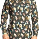 TWIN BLACK MENS SHIRT FLORAL
