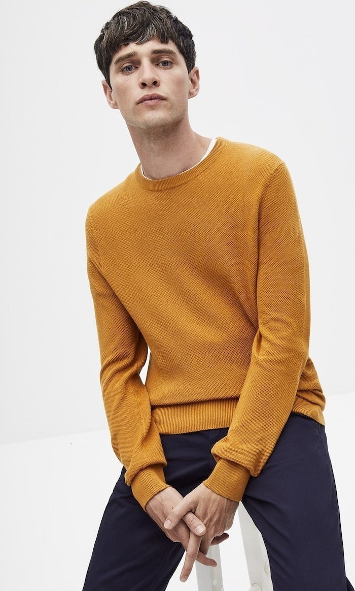 CELIO MENS PULOVER NEPIC YELLOW SPICY - Image 1