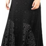 YES-ZEE WOMANS SKIRT BLACK MAXI