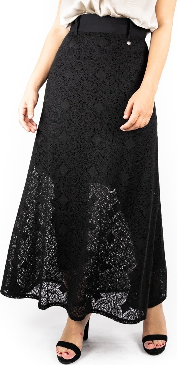 YES-ZEE WOMANS SKIRT BLACK MAXI - Image 1