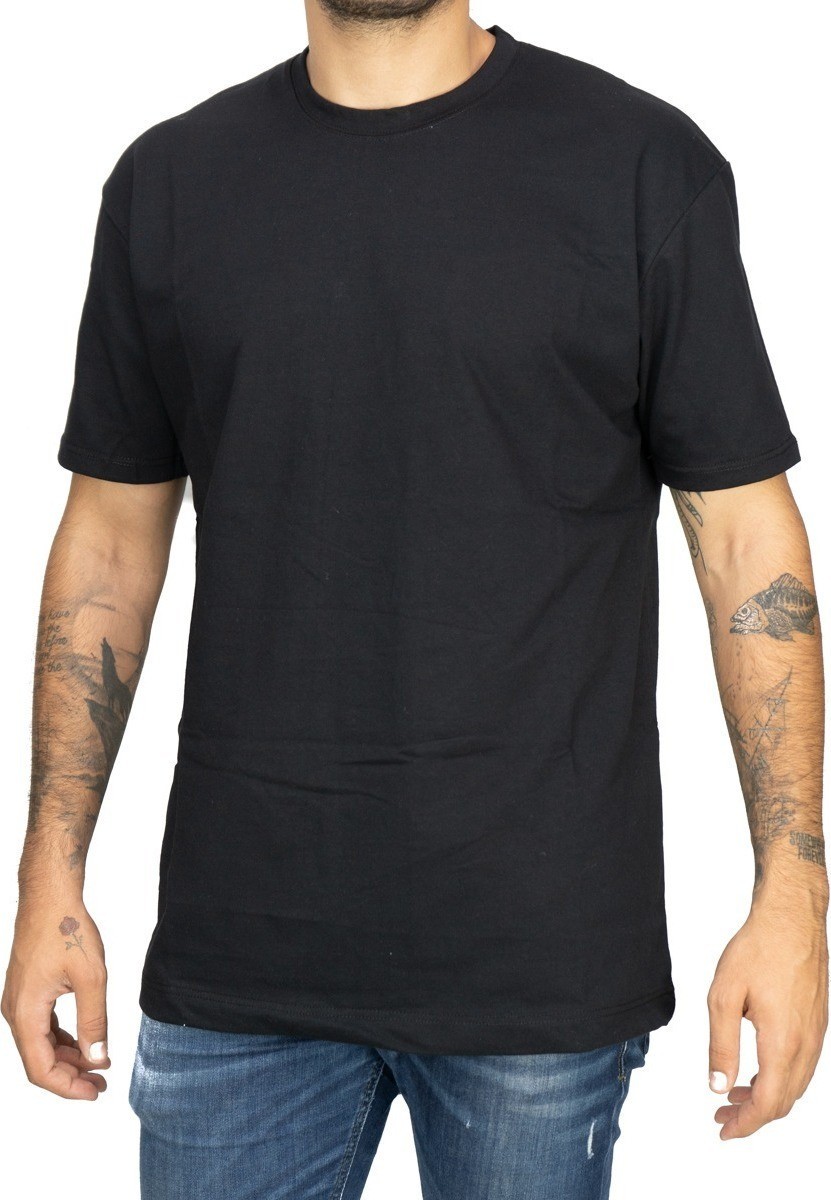 FREEDMAN MENS T-SHIRT OVERSIZED BLACK - Image 1