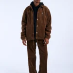DRDENIM SPLIT JACKET BROWN CORD UNISEX