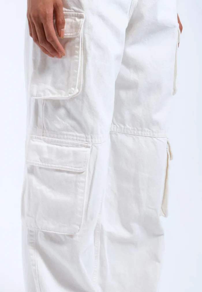 DRDENIM DONNA MULTI CARGO WHITE - Image 5
