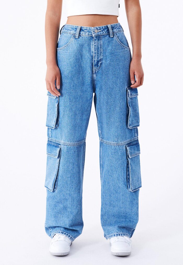 DR DENIM WOMENS DONNA MULTI CARGO STREAM MID RETRO - Image 2