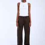 DRDENIM HILL PANTS DARK CEDAR BROWN