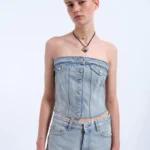 DRDENIM CARLI TUBE TOP CANYON LIGHT VINTAGE
