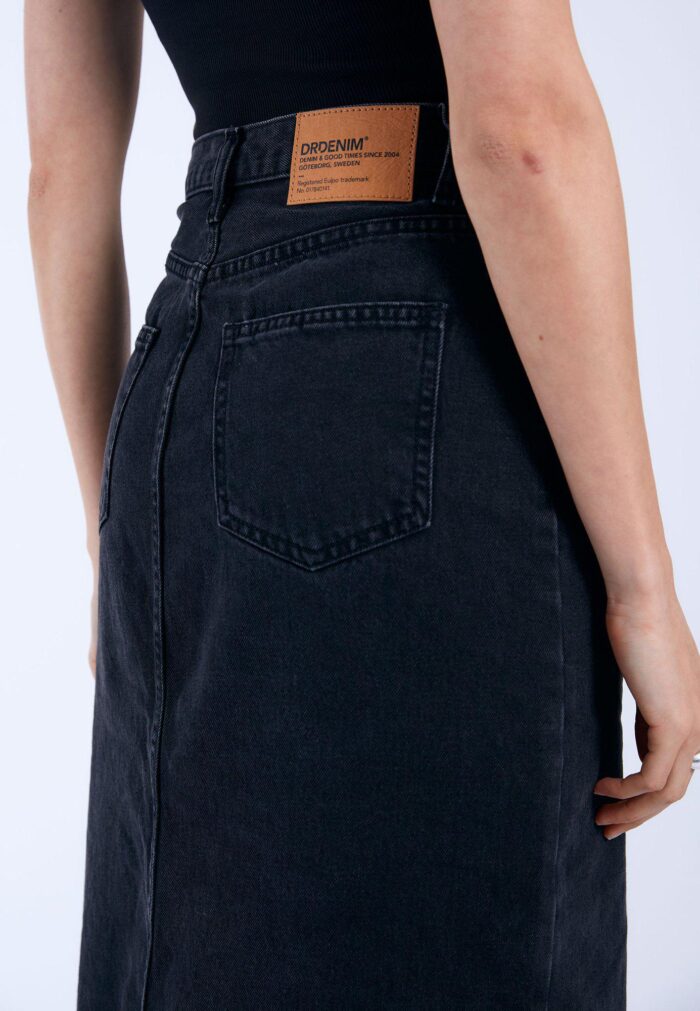 DRDENIM MYRA SKIRT BLACK USED - Image 2