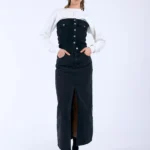 DRDENIM MYRA SKIRT BLACK USED