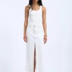 DRDENIM WOMANS MYRA SKIRT WHITE