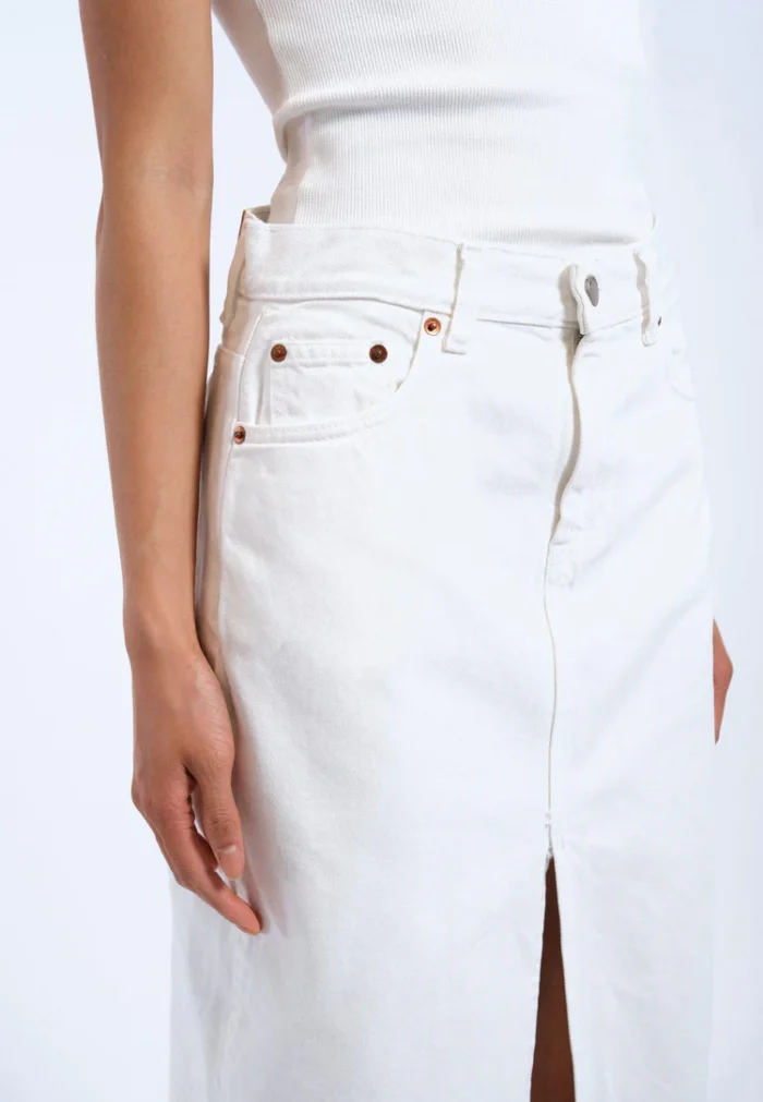 DRDENIM WOMANS MYRA SKIRT WHITE - Image 4