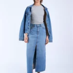 DRDENIM MYRA SKIRT STREAM SKY USED