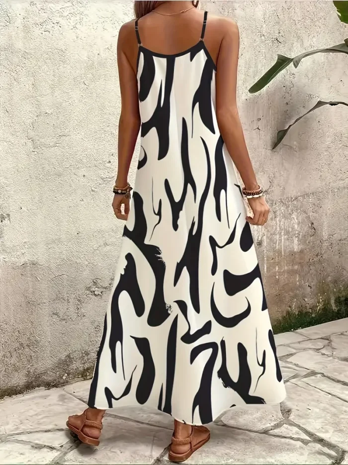 ΓΥΝΑΙΚΕΙΟ ΦΟΡΕΜΑ ΑΣΠΡΟ ΜΑΥΡΟ Α ΓΡΑΜΗ ΜΠΟΕΜ - Image 4