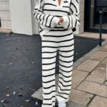 ΓΥΝΑΙΚΕΙΟ ΣΕΤ ΡΗΓΕ ΠΛΕΚΤΟ ΑΣΠΡΟ ΜΑΥΡΟ