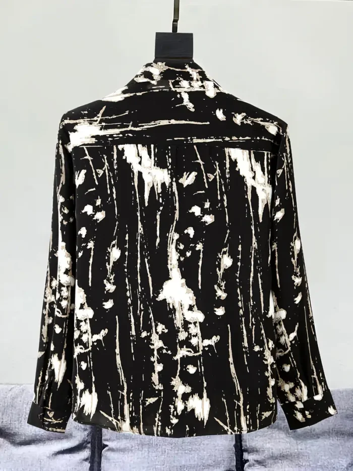 ΑΝΔΡΙΚΟ ΠΟΥΚΑΜΙΣΟ ΜΑΥΡΟ ΜΕ ΣΧΕΔΙΑ - Image 3