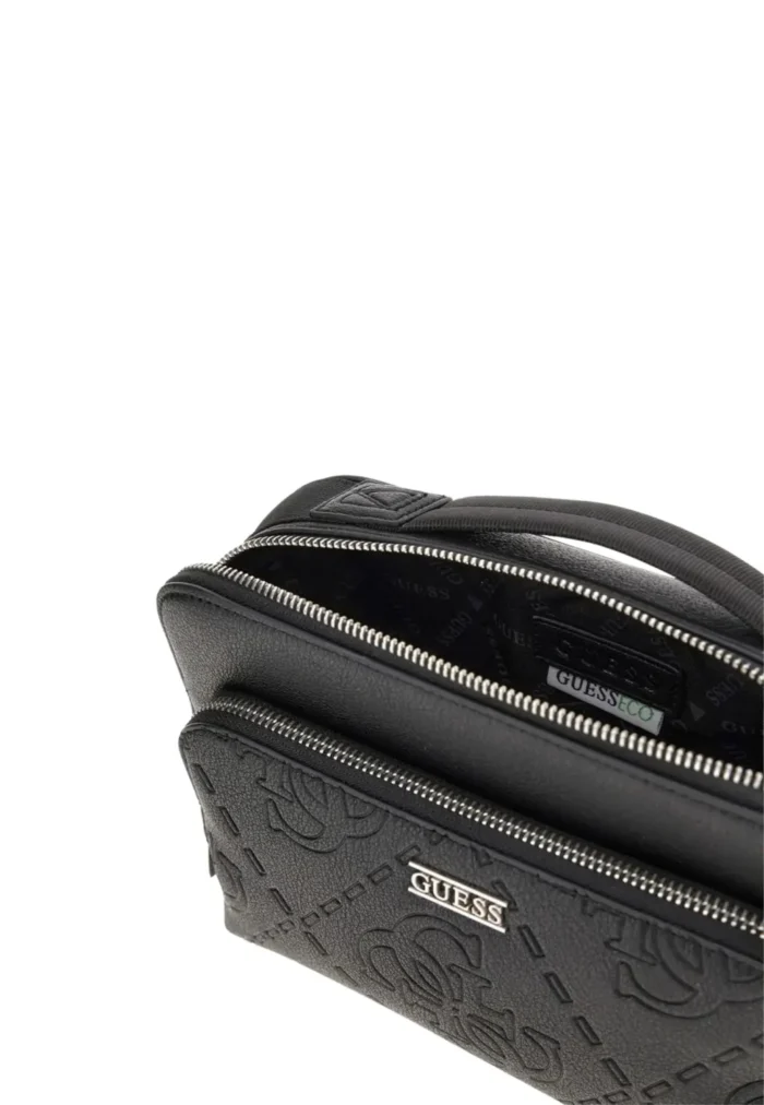 GUESS BOSTON CROSSOVER SHOULDER BAG BLACK UNISEX - Image 3