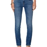 DIESEL BABHILA BLUE SKINNY MID RISE MEDIUM WASHED JEANS