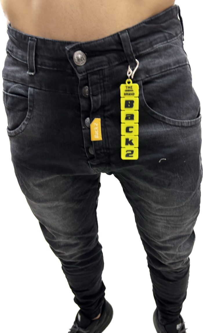 BACK2JEANS DENIM PANTS FOR MEN N10 LOOSE FIT - Image 3