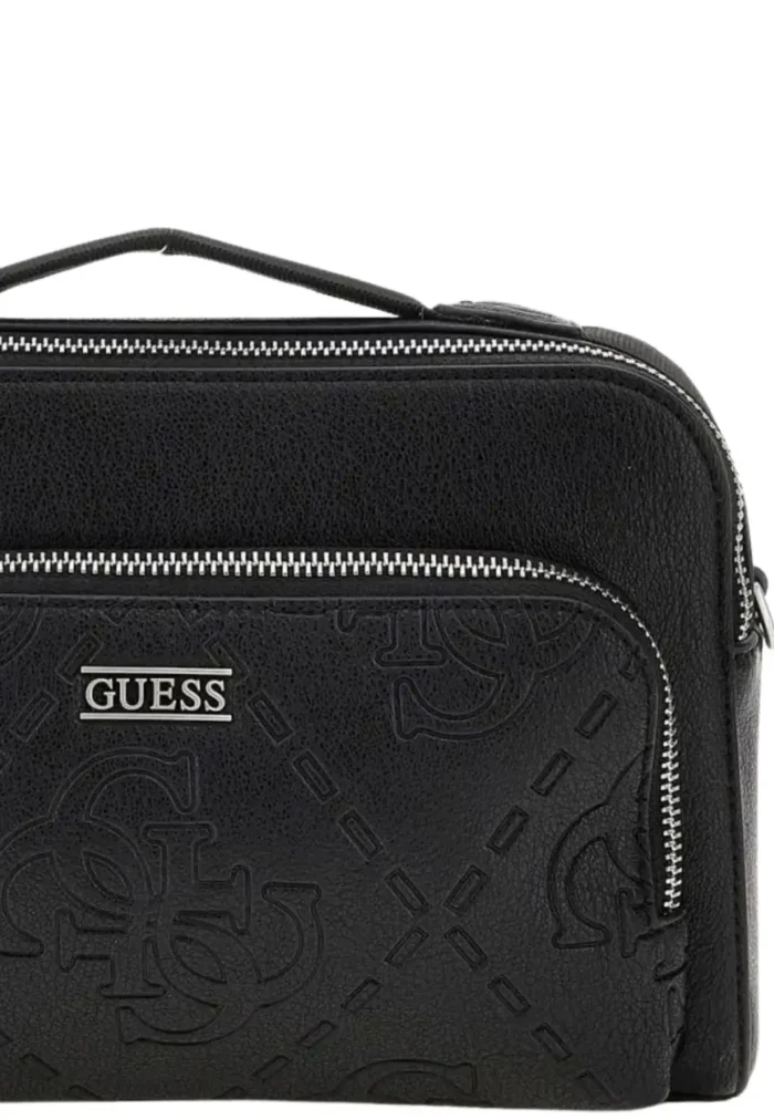 GUESS BOSTON CROSSOVER SHOULDER BAG BLACK UNISEX - Image 4