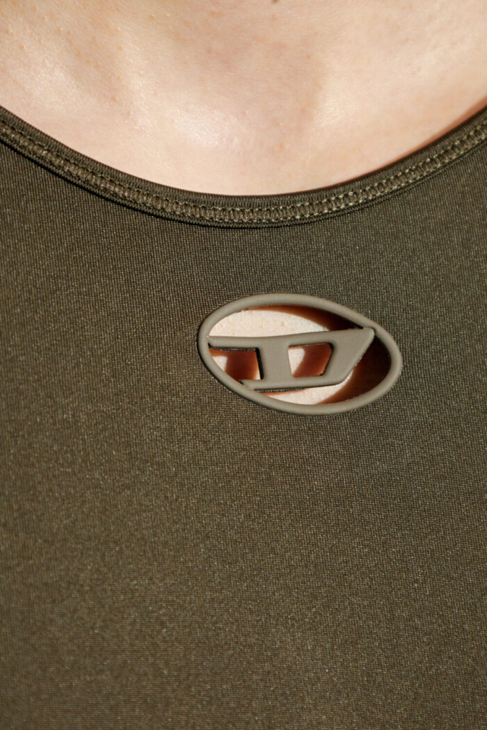 DIESEL WOMAN STRETCH NYLON BODYSUIT angelina-utlt KHAKI - Image 3