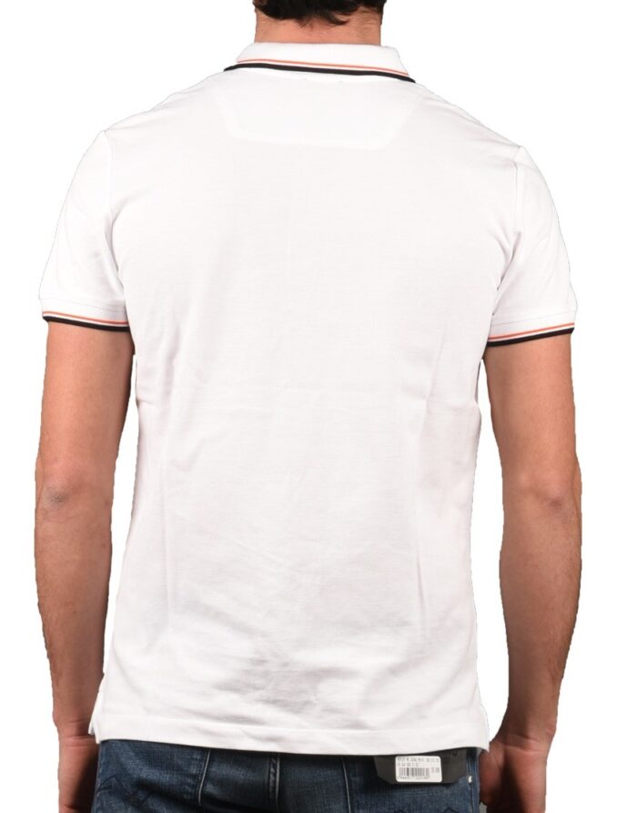 DIESEL MENS T-RANDY-BROKEN POLO SHIRT WHITE - Image 2