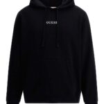 GUESS MENS HOOD WITH SMALLOGO BLACK
