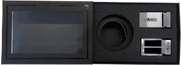 GUESS MENS BELT BOX WITH TWO BUCKLES BRAND - Image 5