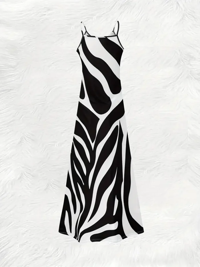 ΓΥΝΑΙΚΕΙΟ ΦΟΡΕΜΑ ΑΣΠΡΟ ΜΑΥΡΟ Α ΓΡΑΜΗ - Image 3