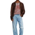 DIESEL D-MACS MENS STRAIGHT JEANS LIGHT BLUE