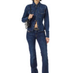 DIESEL WOMANS D-EBBEY JEAN BOOTCUT DARK BLUE 1969