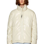 DIESEL Padded jacket with maxi logo  W-Jupit