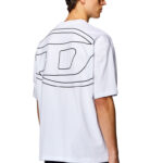 DIESEL T-BOGGY-MEGOVAL-D MAGLIETTA WHITE