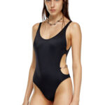 DIESEL WOMENS SWIMSUIT WITH OVAL D