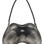DIESEL DOUBLE D SHOULDER BAG GREY