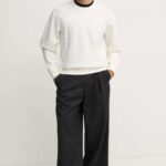 GUESS SWEATSHIRT WITH PRINT LOGO WHITE