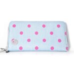 ΜΙ-PAC Zip Purse Denim Polka Pink