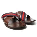 Σαγιονάρες Ανδρικές Δερμάτινες Καφέ TXT