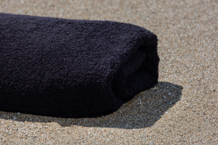 BLANC KER BEACH TOWEL BLACK 80Χ180 - Image 2
