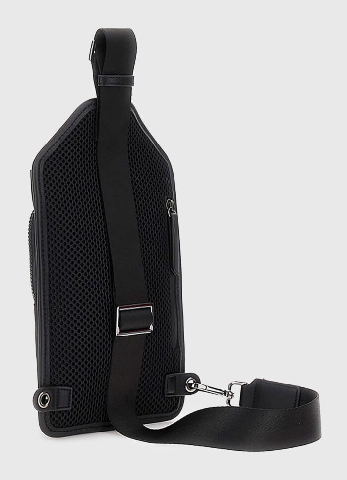 GUESS UNISEX AREZZO CROSSBODY BAG BLACK - Image 2